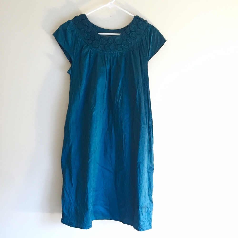 Teal CALYPSO St. Barth Silk Tunic Dress